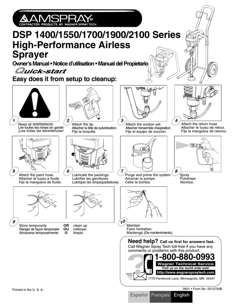 amspray DSP 1400 Series owner's manual