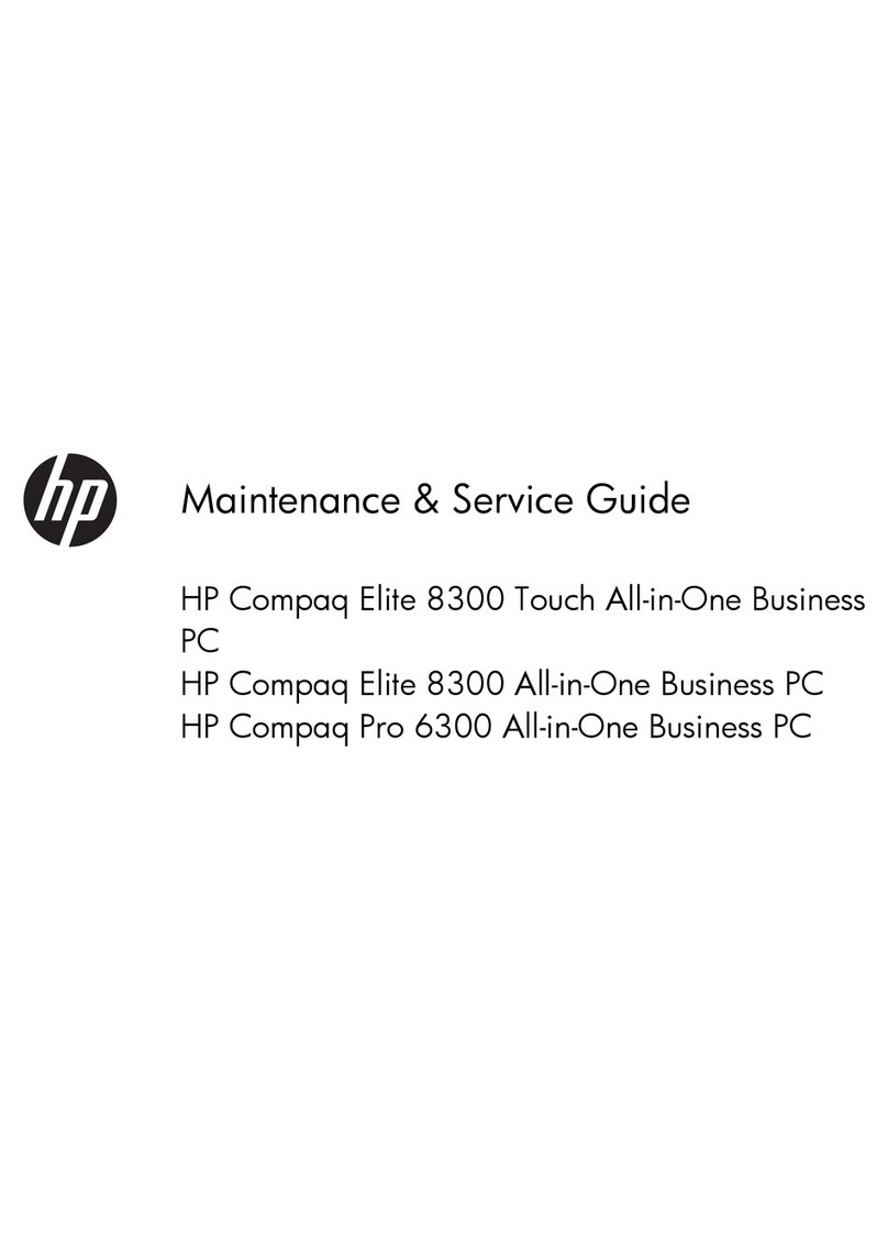 HP Compaq Elite 8300 Touch All-in-One User manual HP Compaq Elite 8300 Touch All-in-One User manual