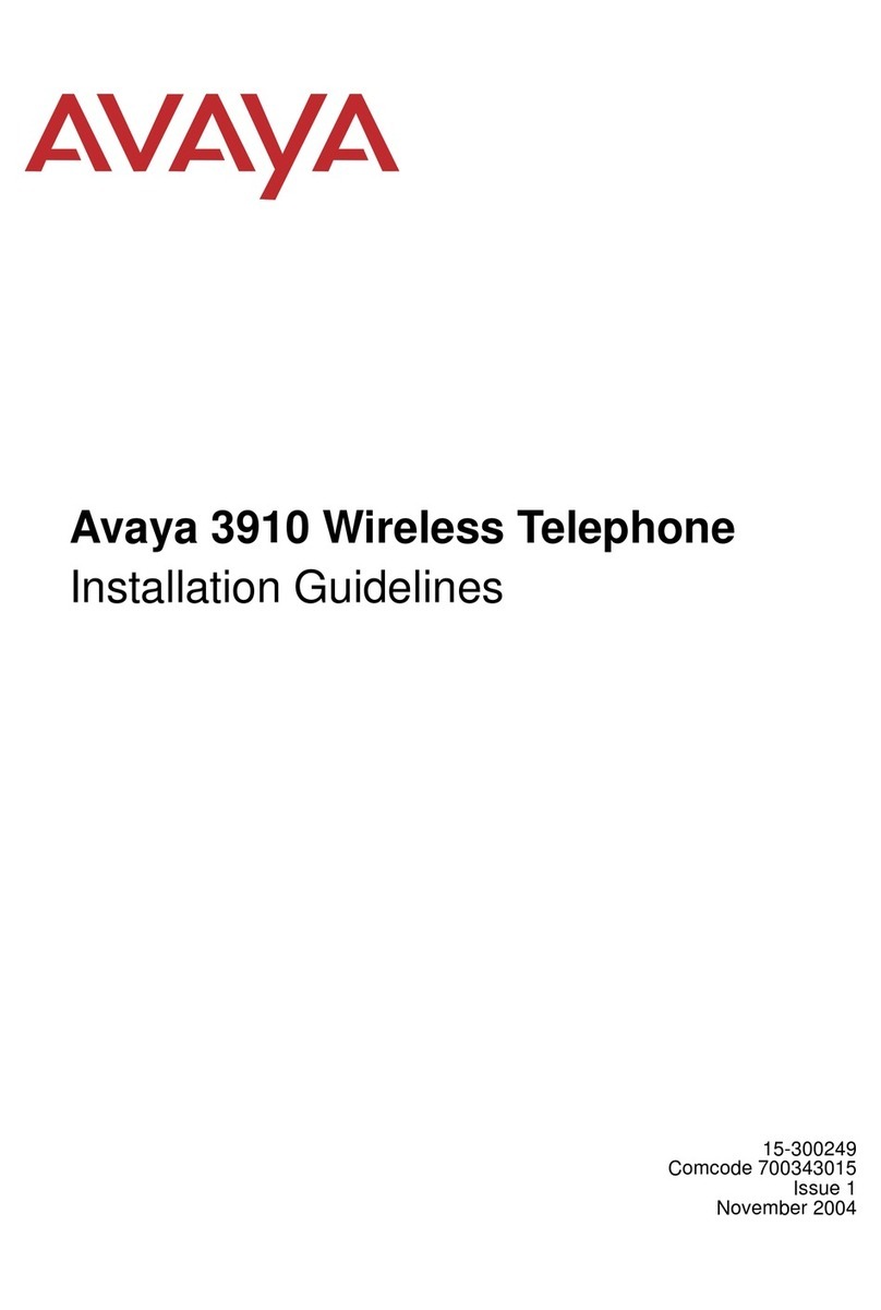 Avaya Partner 3910 Installation guidelines