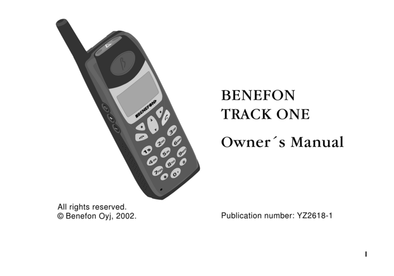 Benefon Track One owner's manual