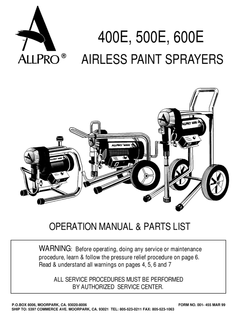 Allpro 400E Operations manual & parts list