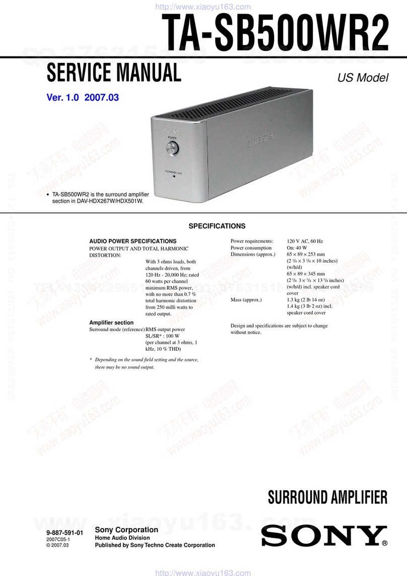 Sony TA-SB500WR2 User manual