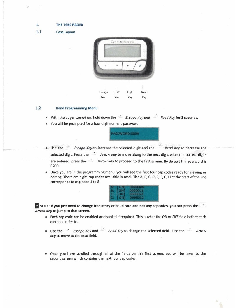 commtech wireless 7950 User manual