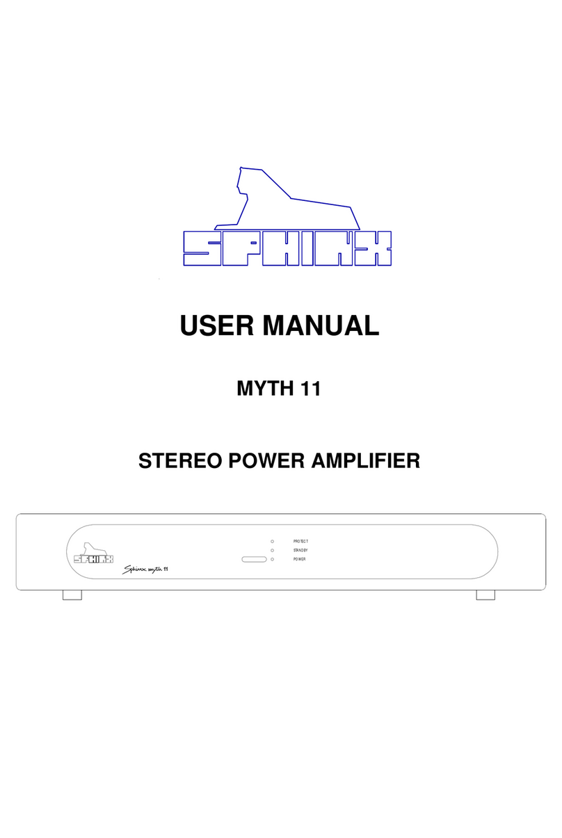 SPHINX MYTH 11 User manual