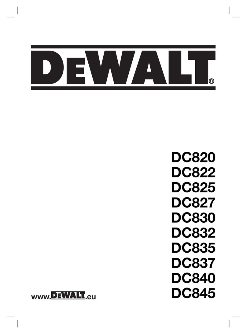 DeWalt DC820, DC830, DC840 User manual