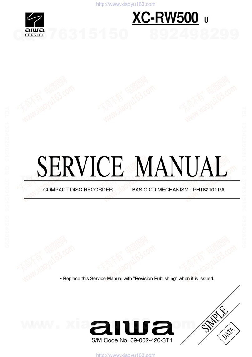 Aiwa XC-RW500 User manual