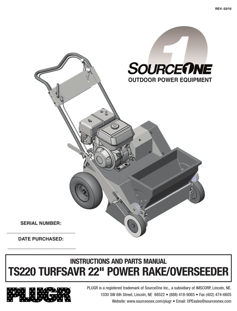 Plugr TS220 TURFSAVR Instructions and parts manual
