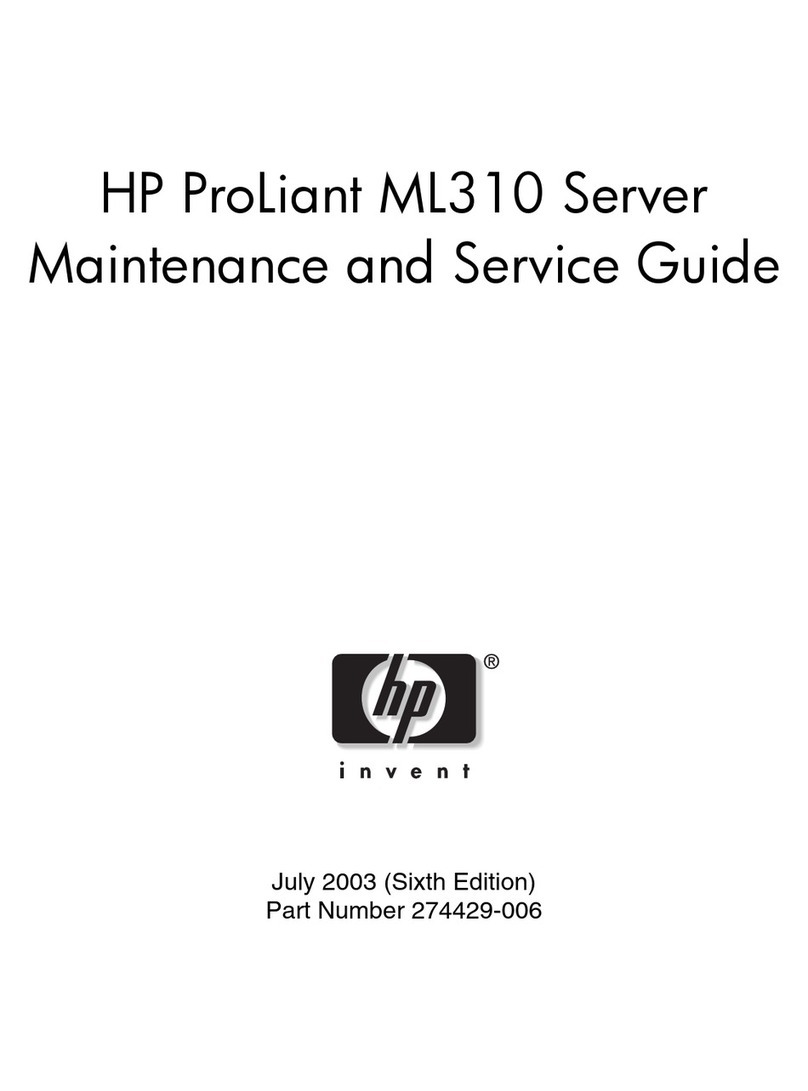 HP ProLiant ML310 Generation 5p Manual