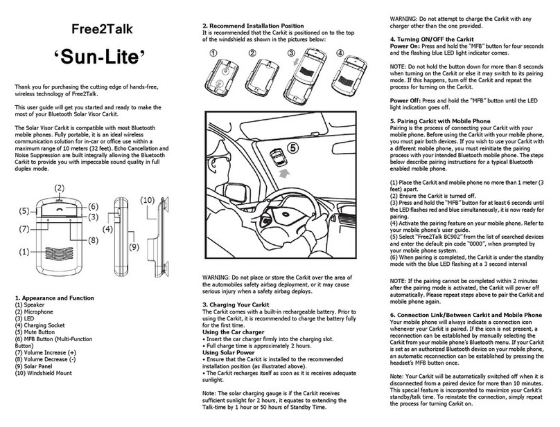 Free2Talk Sun-Lite user guide