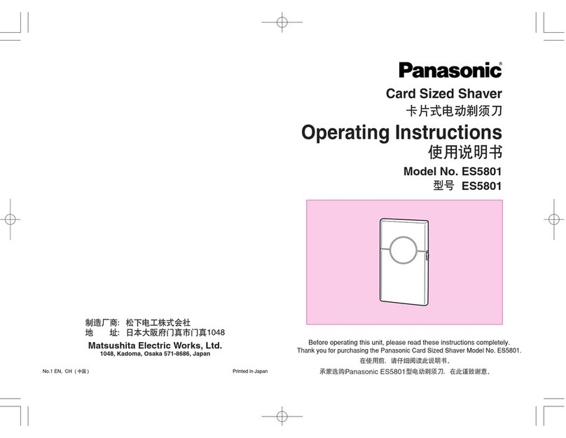 Panasonic ES5801 User manual