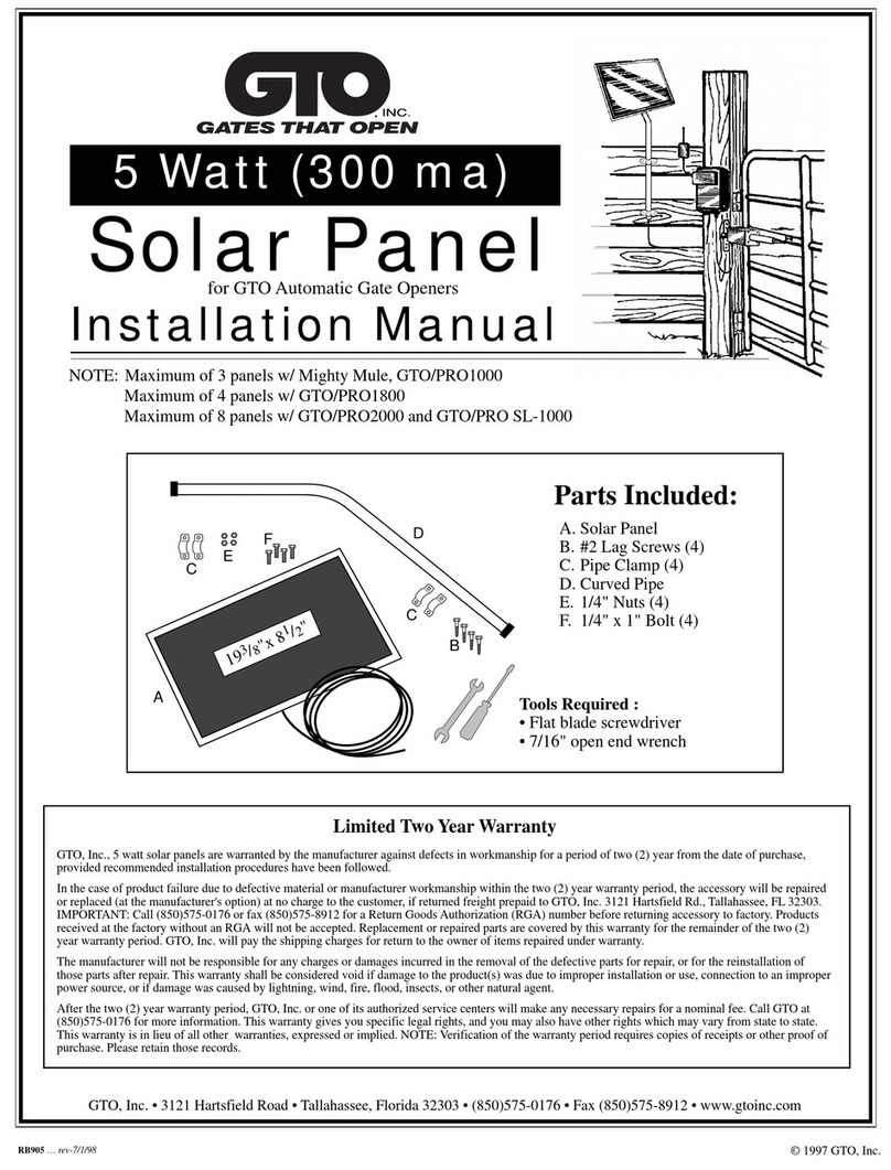 GTO 5W installation manual