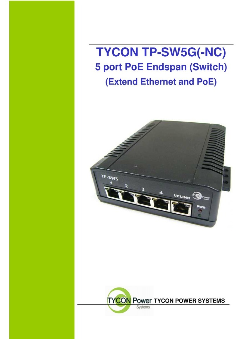 Tycon Power Systems TP-SW5G-NC user guide