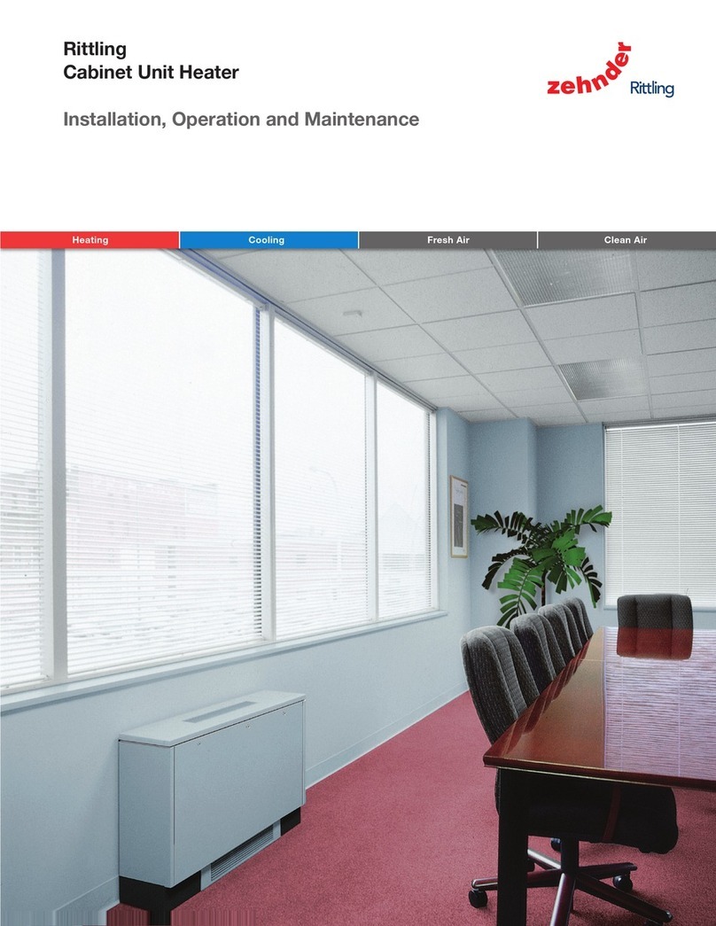 Zehnder Rittling RW-260 Installation, operation and maintenance