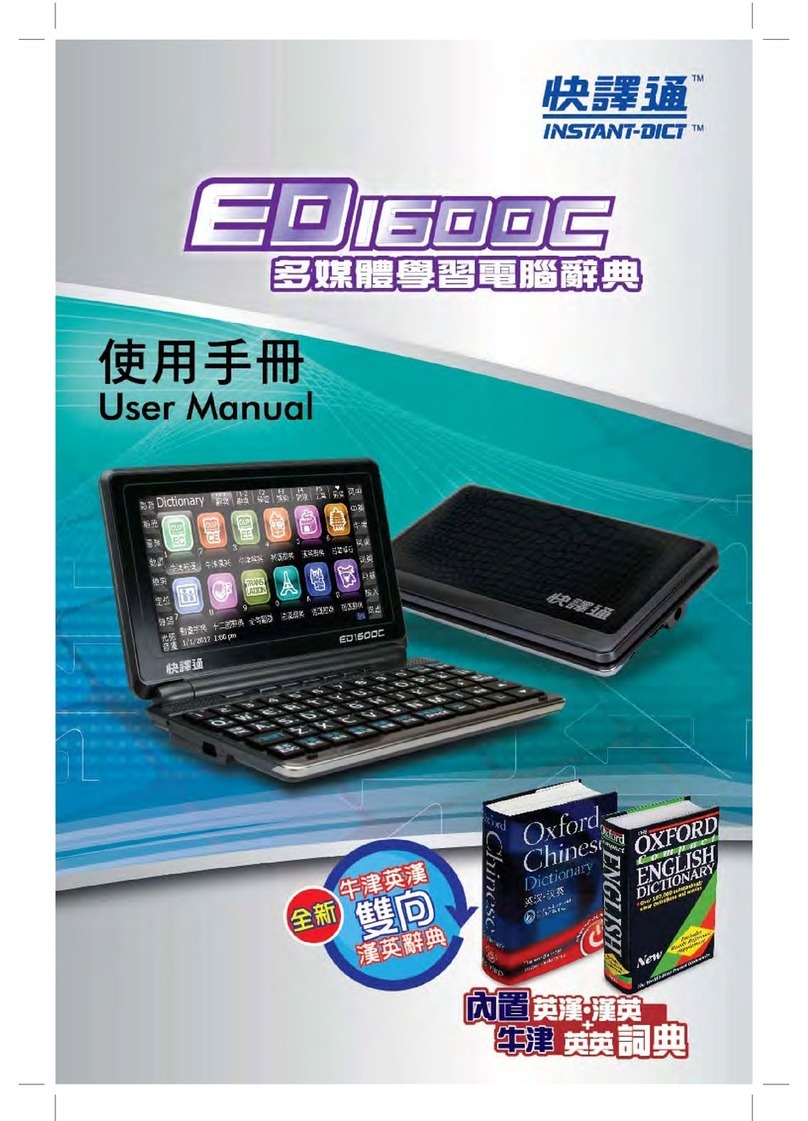 Instant-Dict ED 1600C user manual