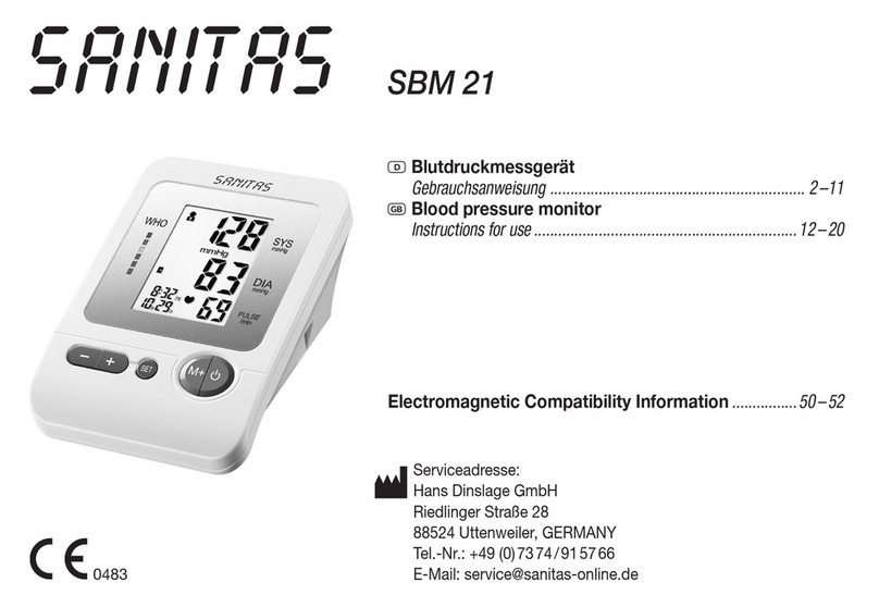 Sanitas SBM 21 User manual