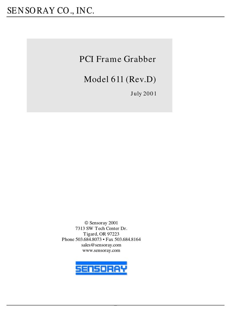 Sensoray 611 User manual