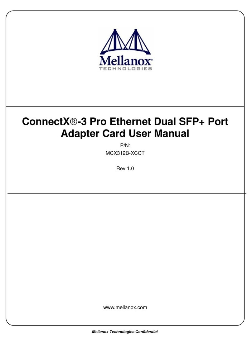 Mellanox Technologies MCX312B-XCCT ConnectX-3 Pro user manual