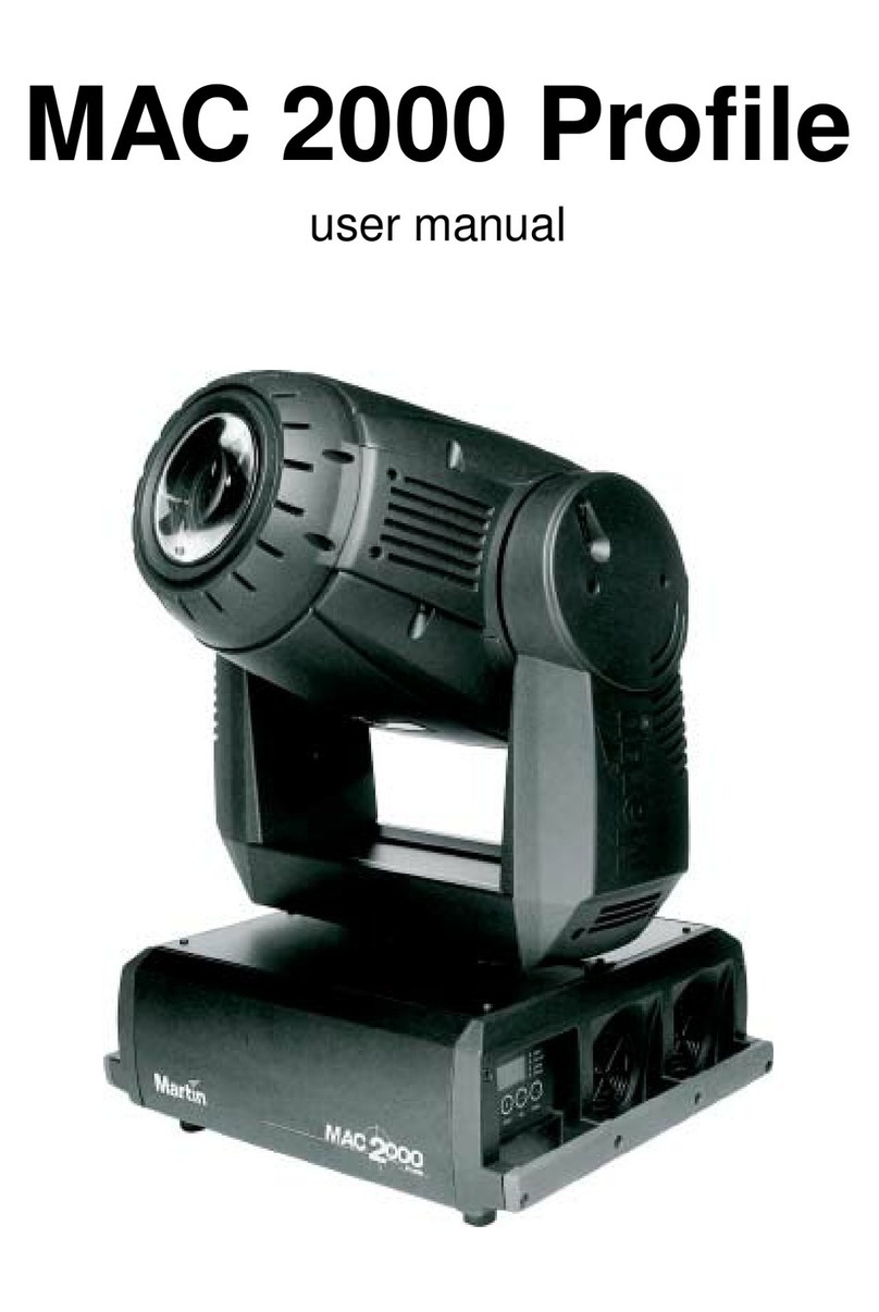 Martin Professional MAC 2000 Profile II user manual