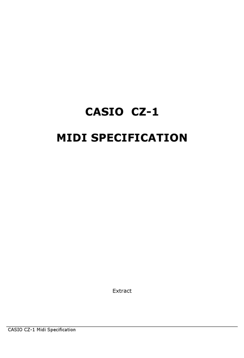 Casio Cosmo CZ-1 Midi specifications