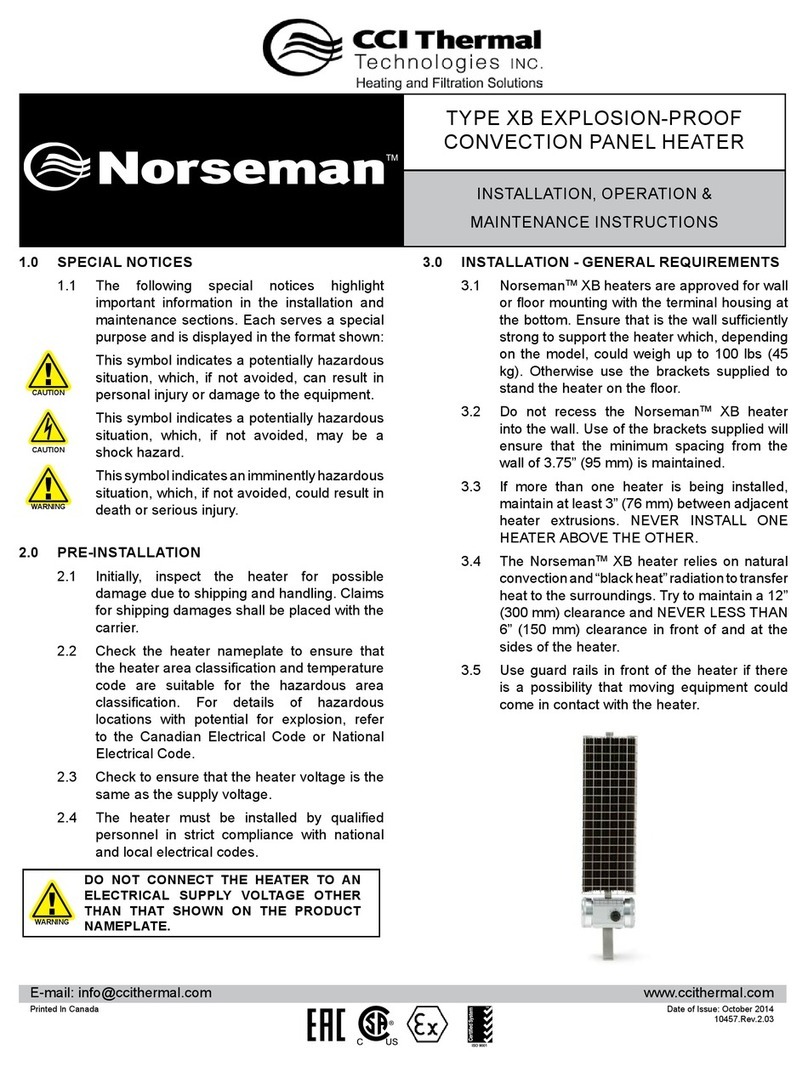 Norseman XB1 Installation, operation & maintenance instructions Norseman XB1 Installation, operation & maintenance instructions