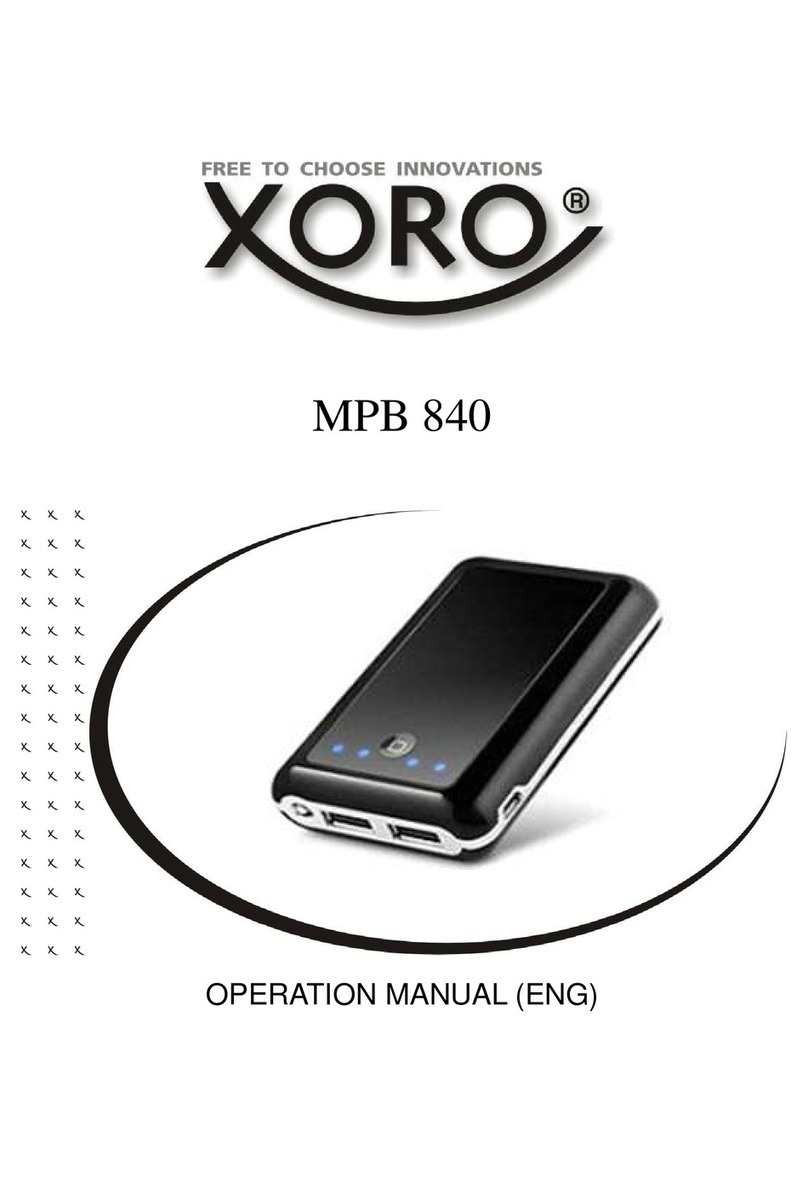 Xoro MPB 840 Operation manual Xoro MPB 840 Operation manual
