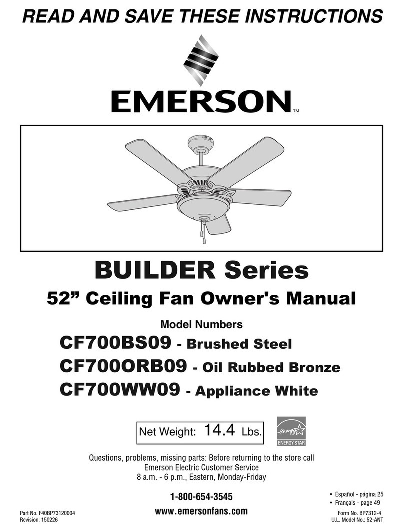 Emerson Builder CF700BS09 owner's manual