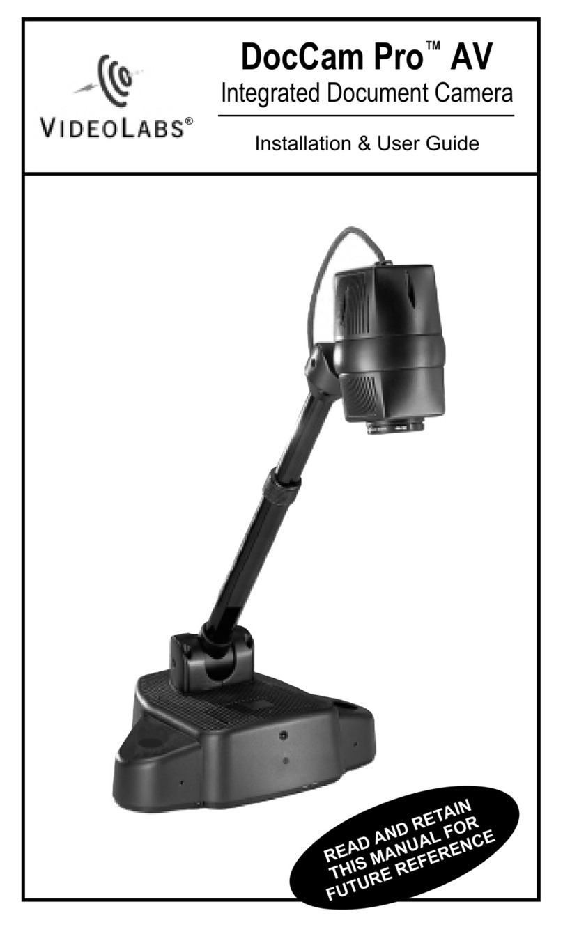 VideoLabs DocCam Pro AV Installation & user guide