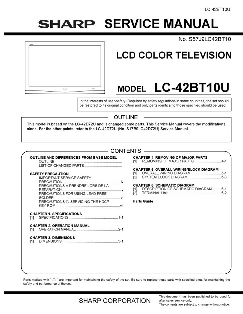 Sharp Aquos LC-42BT10U User manual