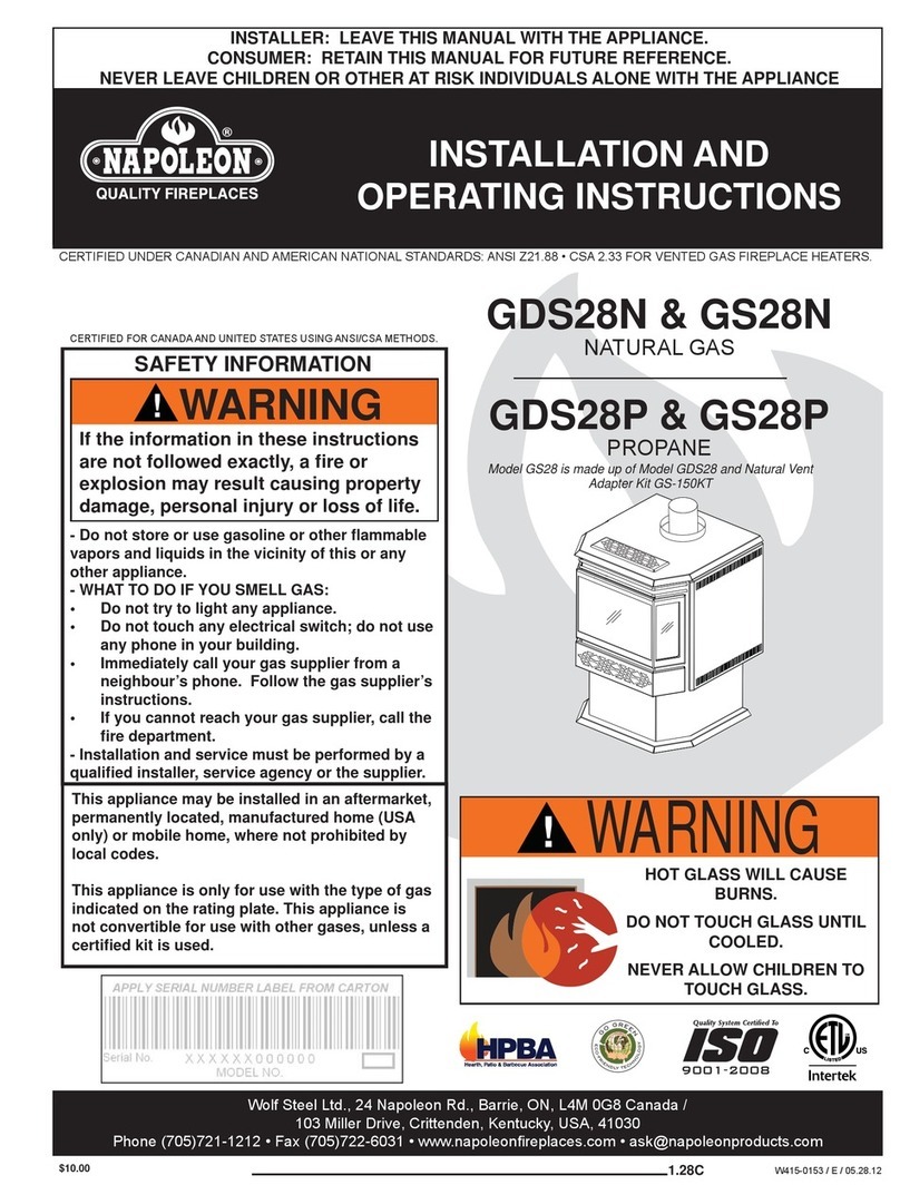 Napoleon Haliburton GDS28N User manual