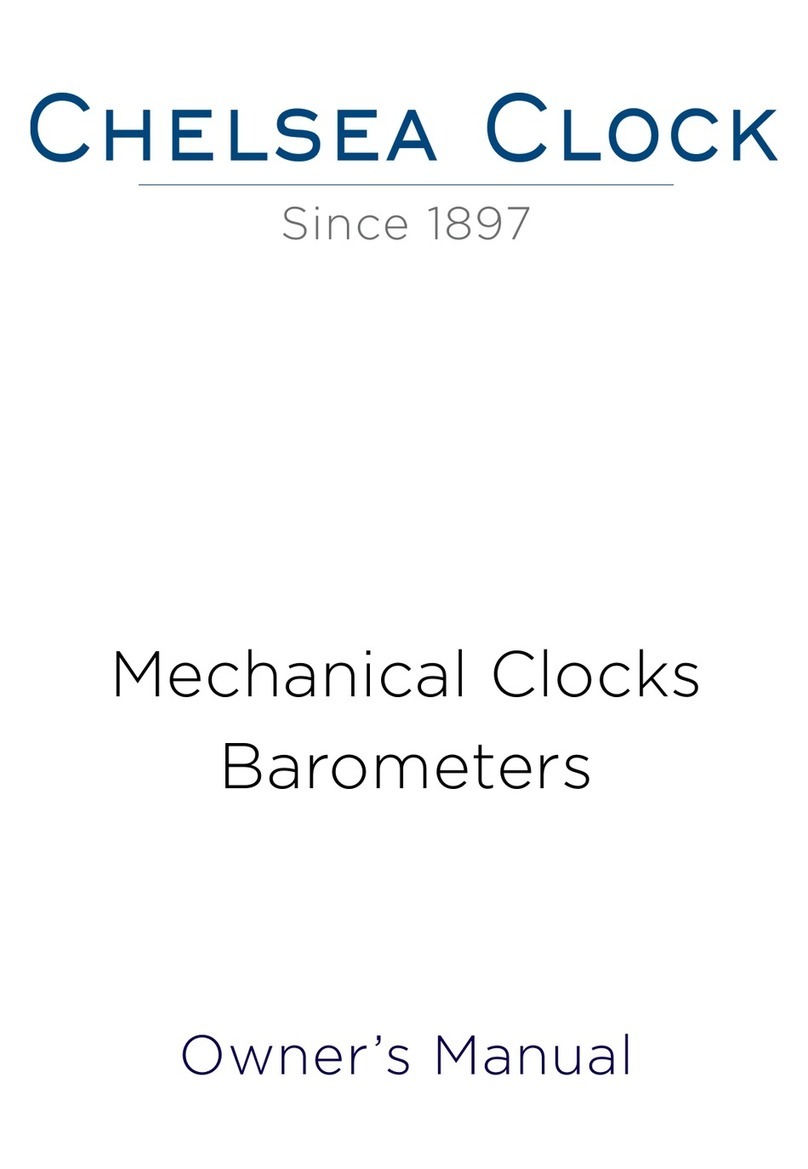 Chelsea Mechanical Clocks Barometers owner's manual Chelsea Mechanical Clocks Barometers owner's manual