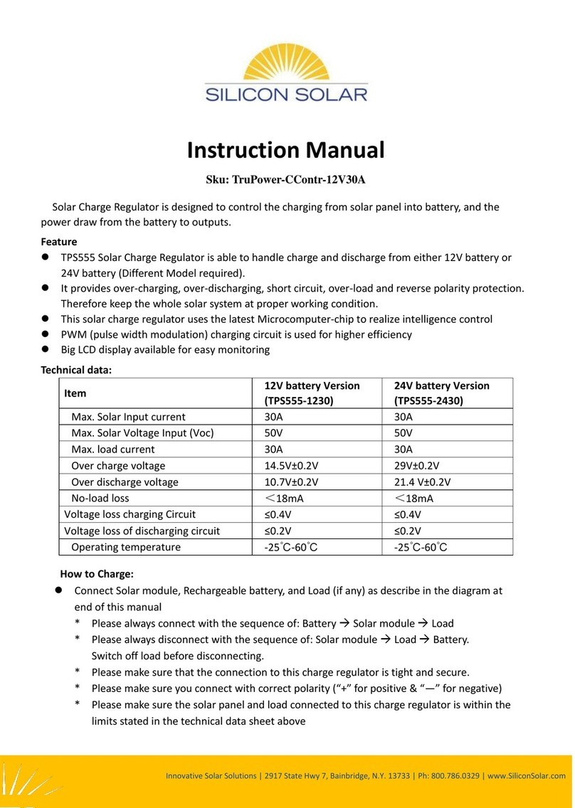 Silicon Solar TPS555-1230 instruction manual