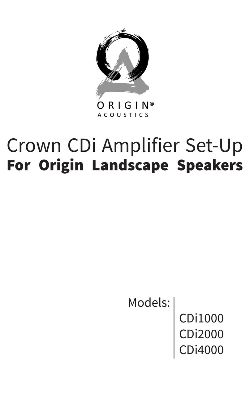 Origin Acoustics Crown CDi CDi1000 User manual