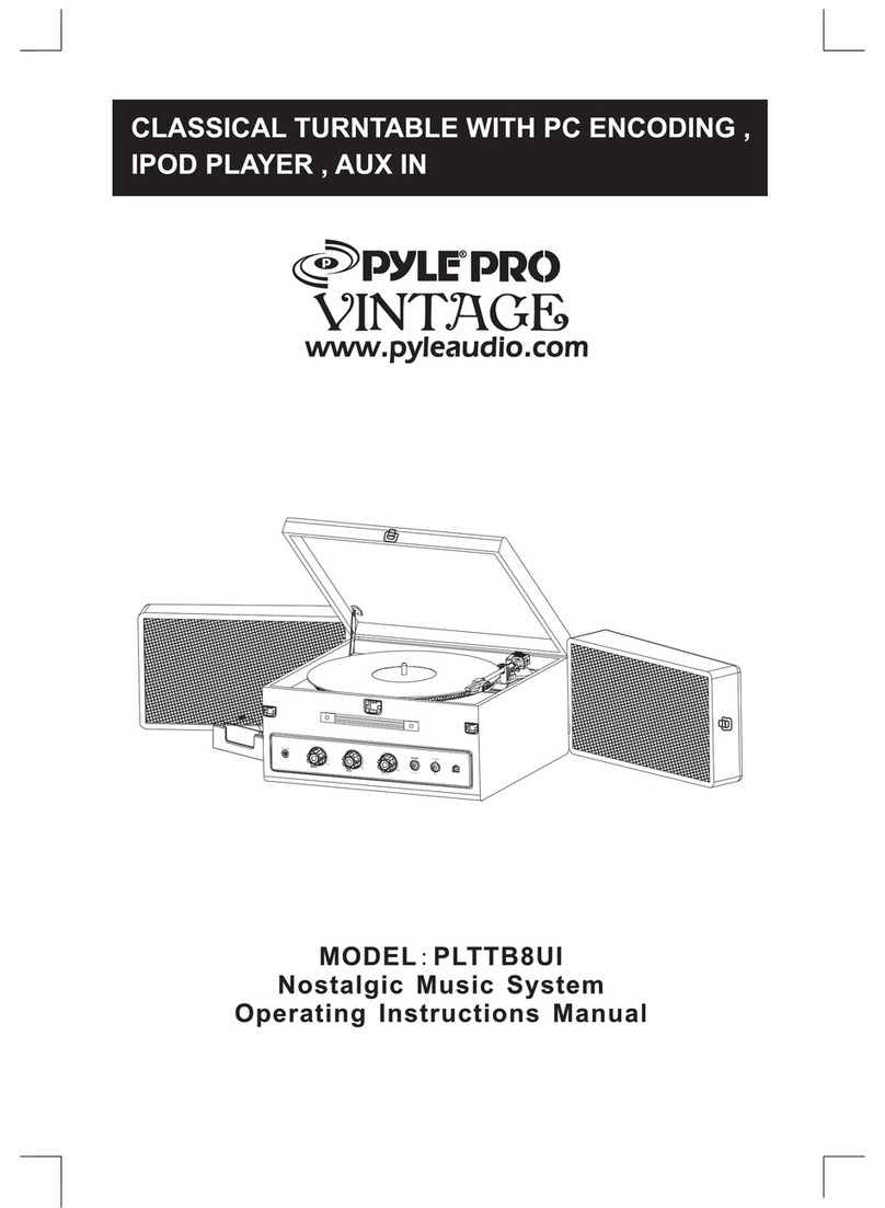 Pyle Pro PLTTB8UI Instruction Manual