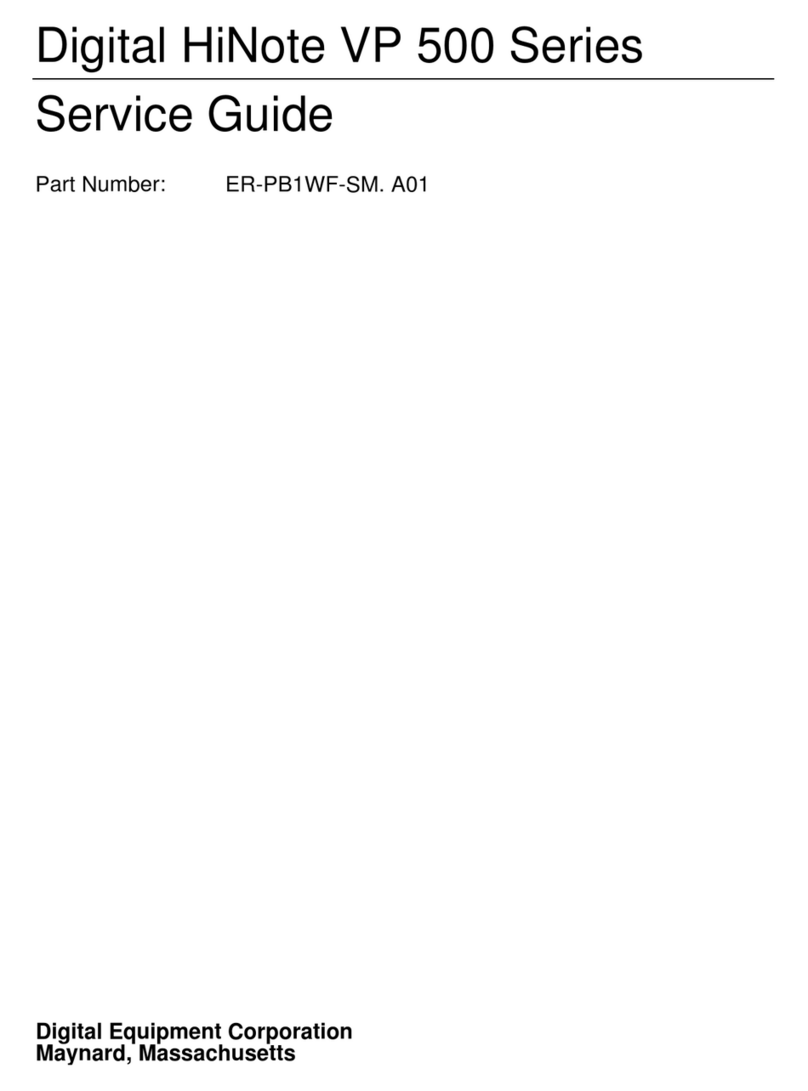 Digital Equipment HiNote VP 500 Series Service guide