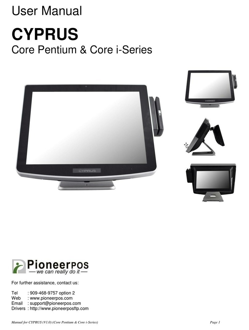 PIONEERPOS CYPRUS Core Pentium-Series user manual