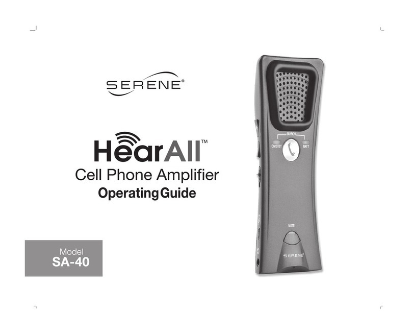 Serene HearAll operating guide