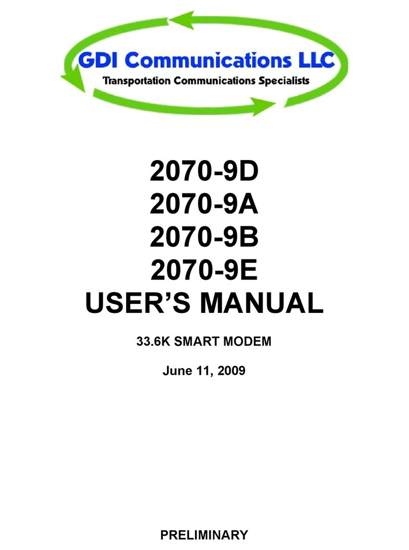 GDI 2070-9D User manual