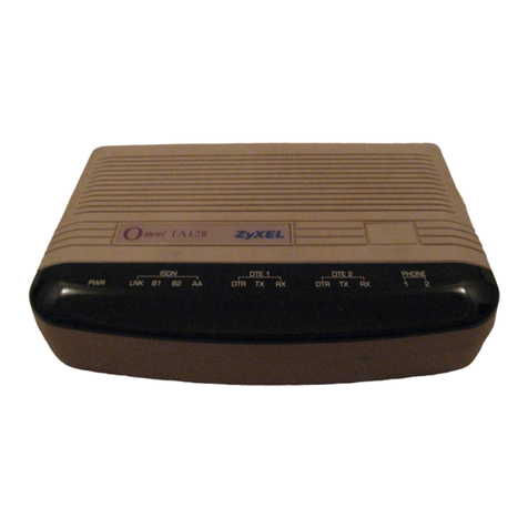 ZyXEL Communications Omni TA128 User manual ZyXEL Communications Omni TA128 User manual