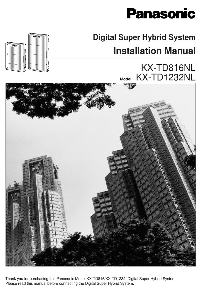 Panasonic KX-TD1232NL User manual