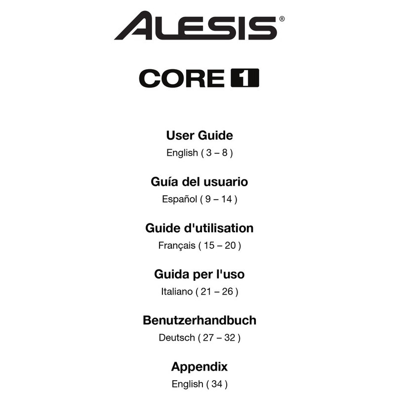 Alesis Core1 User manual