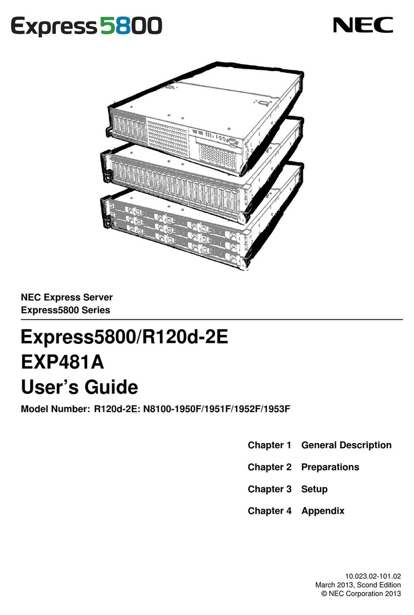 NEC NEC Express5800/R120d-2E user guide