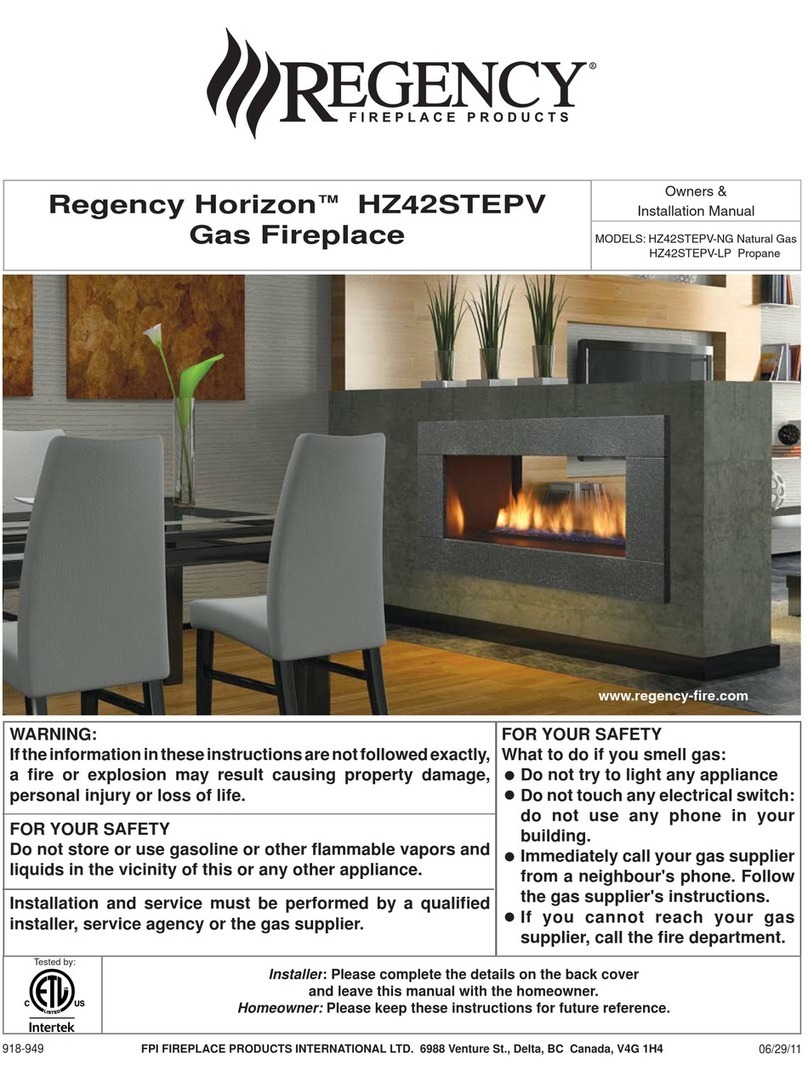 Regency Horizon HZ42STEPV Quick start guide Regency Horizon HZ42STEPV Quick start guide