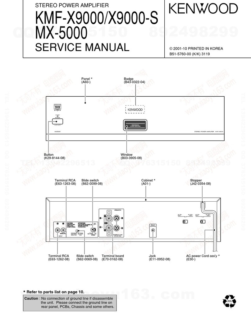 Kenwood KMF-X9000 User manual