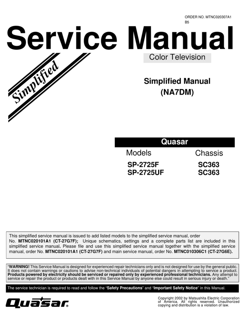 Quasar SP-2725F User manual Quasar SP-2725F User manual
