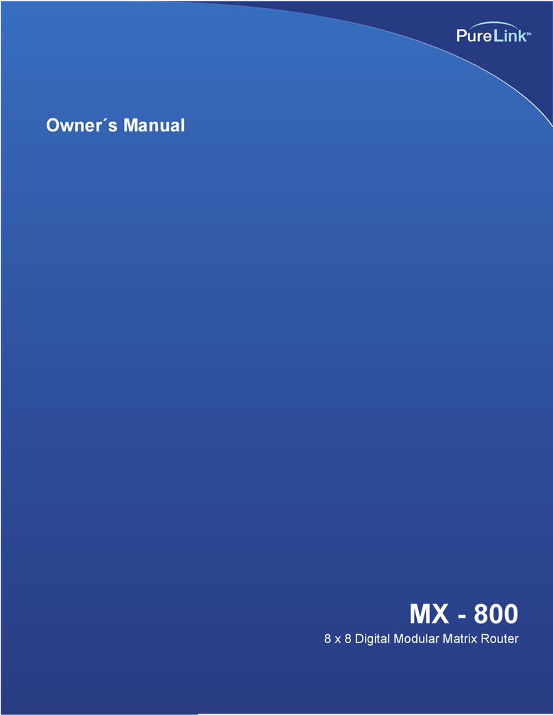 PureLink MX-800 owner's manual