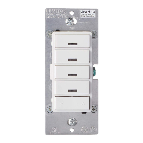 Leviton VRCS4-1L Vizia RF + User manual