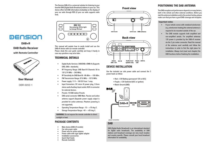 Dension DBR-9202-1 user manual