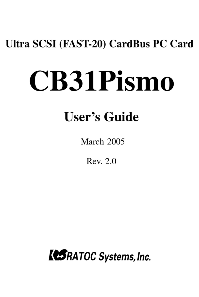 Ratoc Systems CB31Pismo User manual Ratoc Systems CB31Pismo User manual