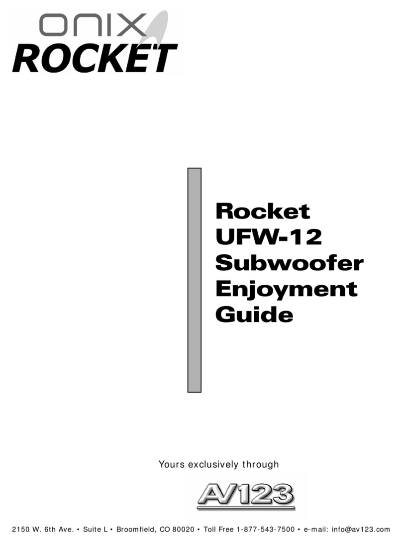 Onix Rocket UFW-12 User manual