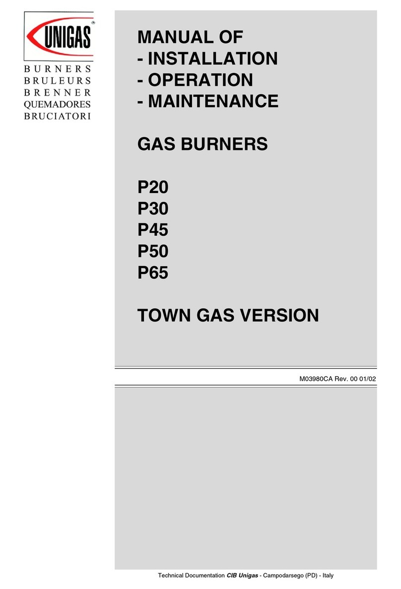 Unigas P20 Installation, operation and maintanance manual